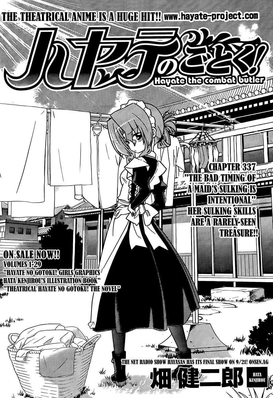 Hayate no Gotoku! Chapter 337 page 2 - Chapter 337 : The Bad Timing Of A Maid's Sulking is Intentional