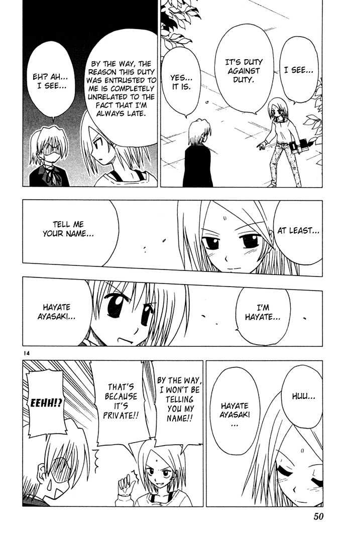 Hayate no Gotoku! Chapter 34 page 14 - Chapter 34 : If Sensei Told You to Die, You would Die wouldn't You!?