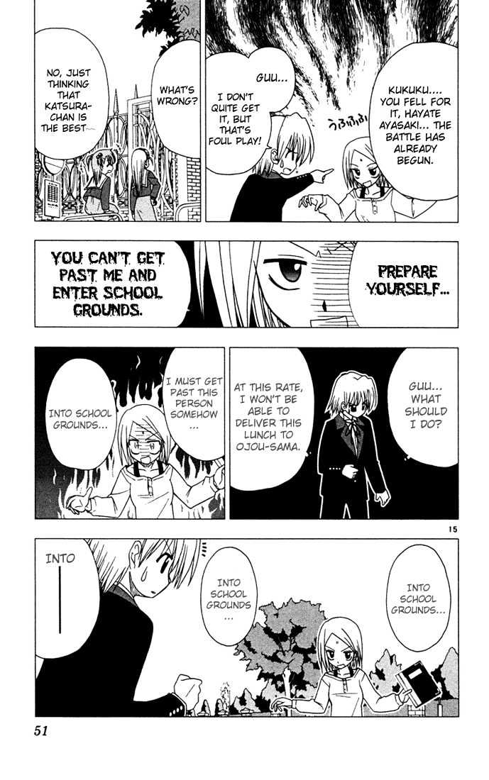 Hayate no Gotoku! Chapter 34 page 15 - Chapter 34 : If Sensei Told You to Die, You would Die wouldn't You!?