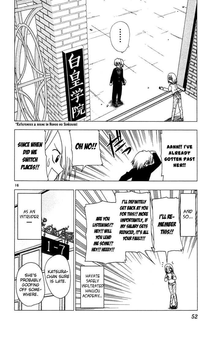 Hayate no Gotoku! Chapter 34 page 16 - Chapter 34 : If Sensei Told You to Die, You would Die wouldn't You!?