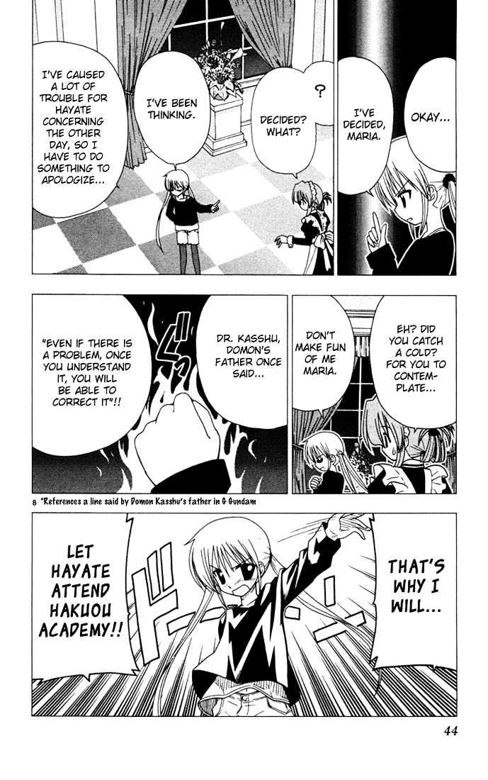 Hayate no Gotoku! Chapter 34 page 8 - Chapter 34 : If Sensei Told You to Die, You would Die wouldn't You!?