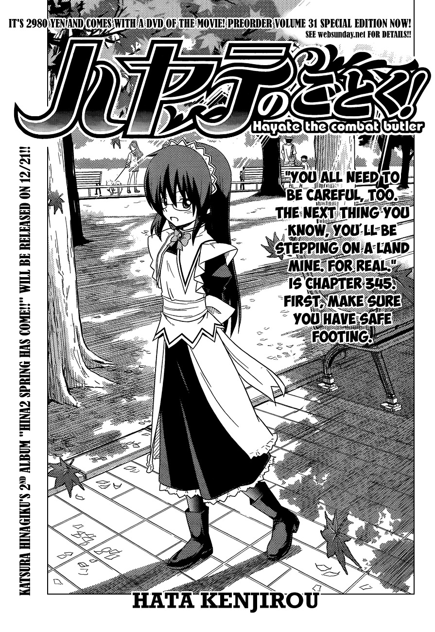 Hayate no Gotoku! Chapter 345 page 2 - Chapter 345 : "You All Need to be Careful, Too. The Next Thing You Know, You'...