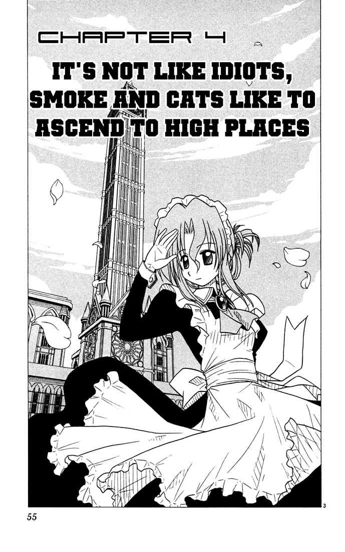 Hayate no Gotoku! Chapter 35 page 3 - Chapter 35 : It's Not Like Idiots, Smoke and Cats Like to Ascend to High Places