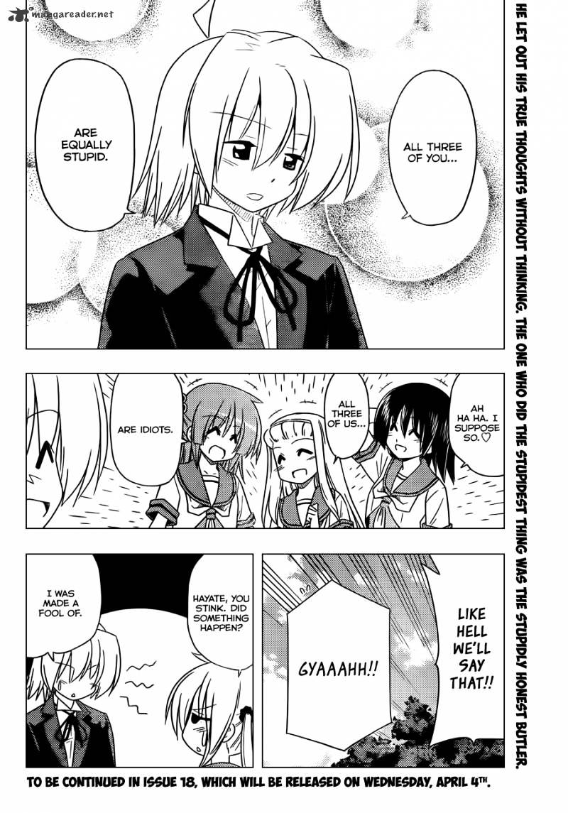 Hayate no Gotoku! Chapter 356 page 17 - Chapter 356 : "Even With Three Heads, 'Hmm...I Dunno...' is All The Three Can Come Up With"