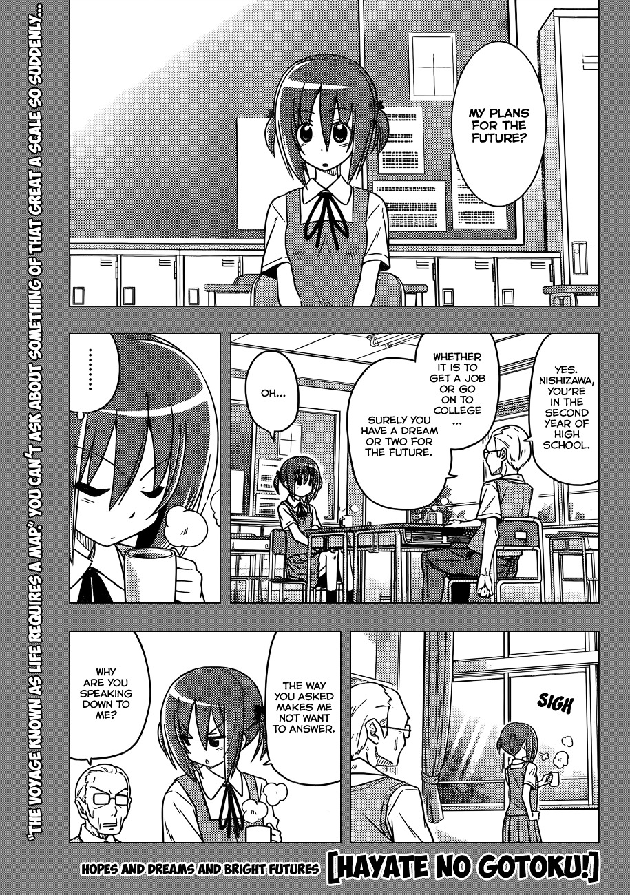 Hayate no Gotoku! Chapter 359 page 2 - Chapter 359 : "I am still unsure what kind of adult I will be in the future"...