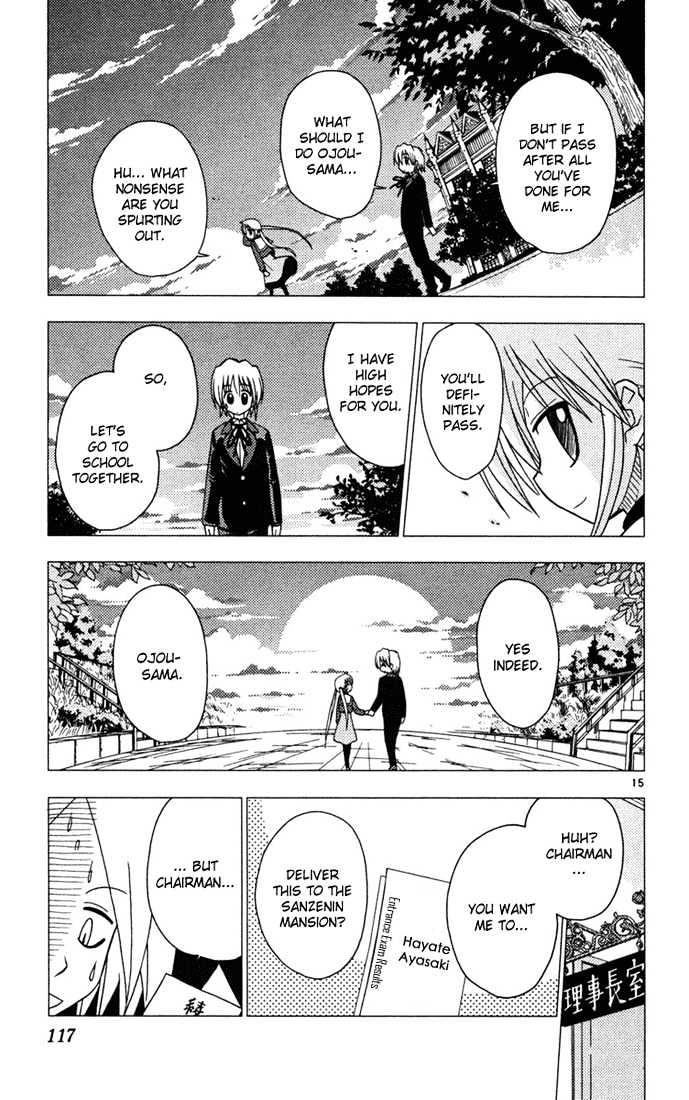 Hayate no Gotoku! Chapter 38 page 15 - Chapter 38 : The One Who Controls Summer Seems to Control the Entrance Exam