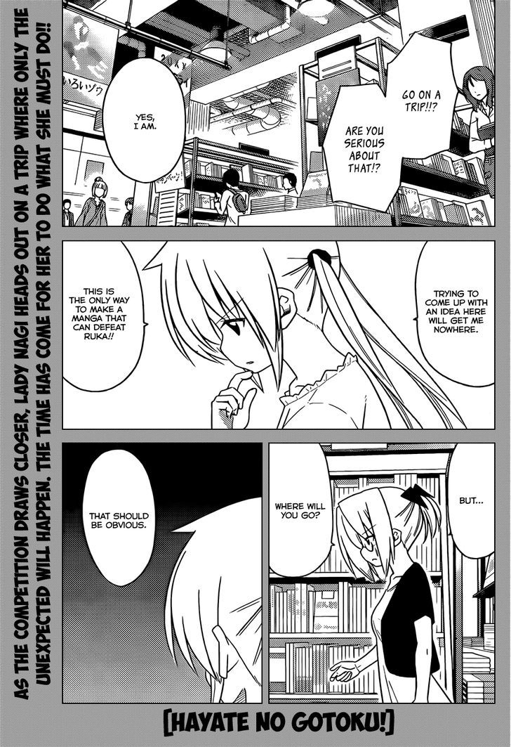 Hayate no Gotoku! Chapter 398 page 2 - Chapter 398 : Kyoto and Ise - Conclusion (Night 1) The Idiot Who Leaves on a Tr...