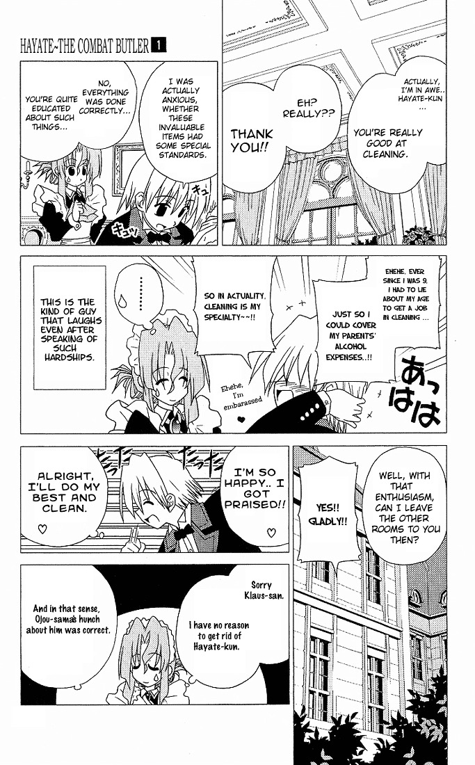 Hayate no Gotoku! Chapter 4 page 15 - Chapter 4 : Nagi Sanzenin and Her Secret Room