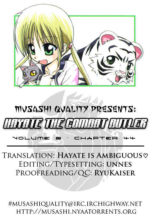 Hayate no Gotoku! Chapter 44 page 1 - Chapter 44 : Arrested for Breaking a Window at the School at Night