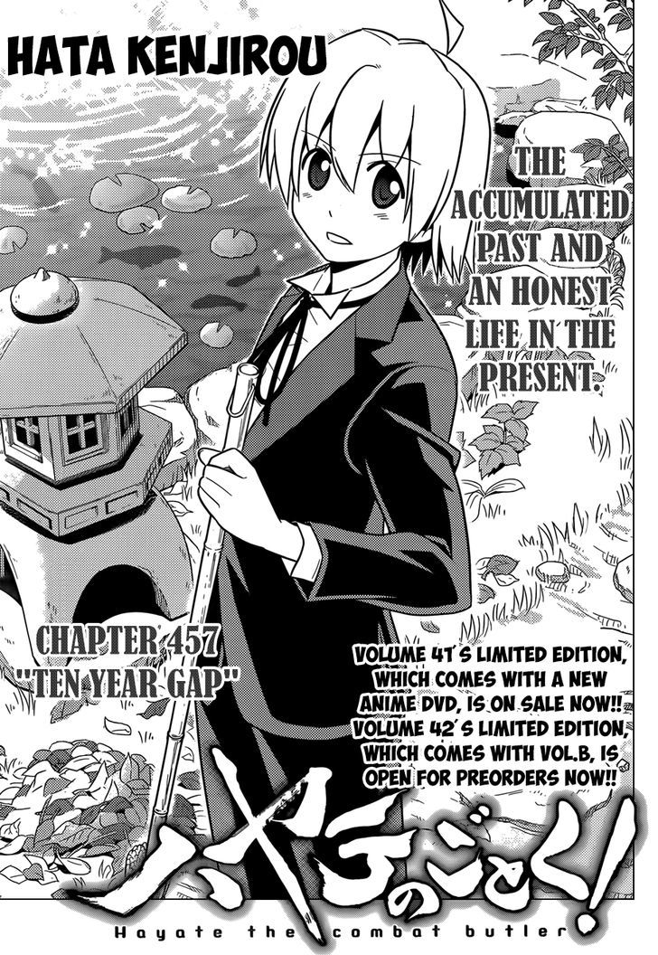 Hayate no Gotoku! Chapter 457 page 2 - Chapter 457 : Ten Year Gap