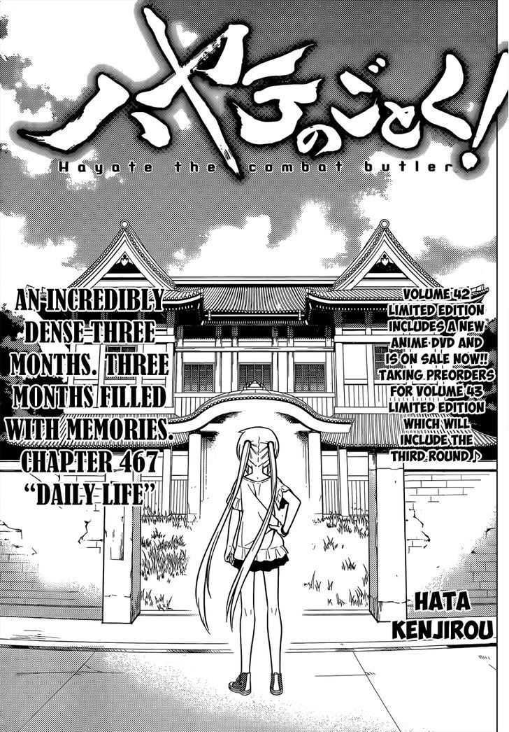Hayate no Gotoku! Chapter 467 page 2 - Chapter 467 : Daily Life