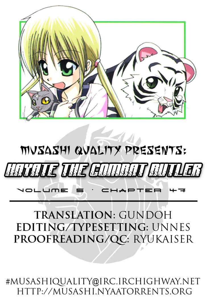 Hayate no Gotoku! Chapter 47 page 1 - Chapter 47 : I Like Reading Books, but I Don't Know How to Make Use of Them