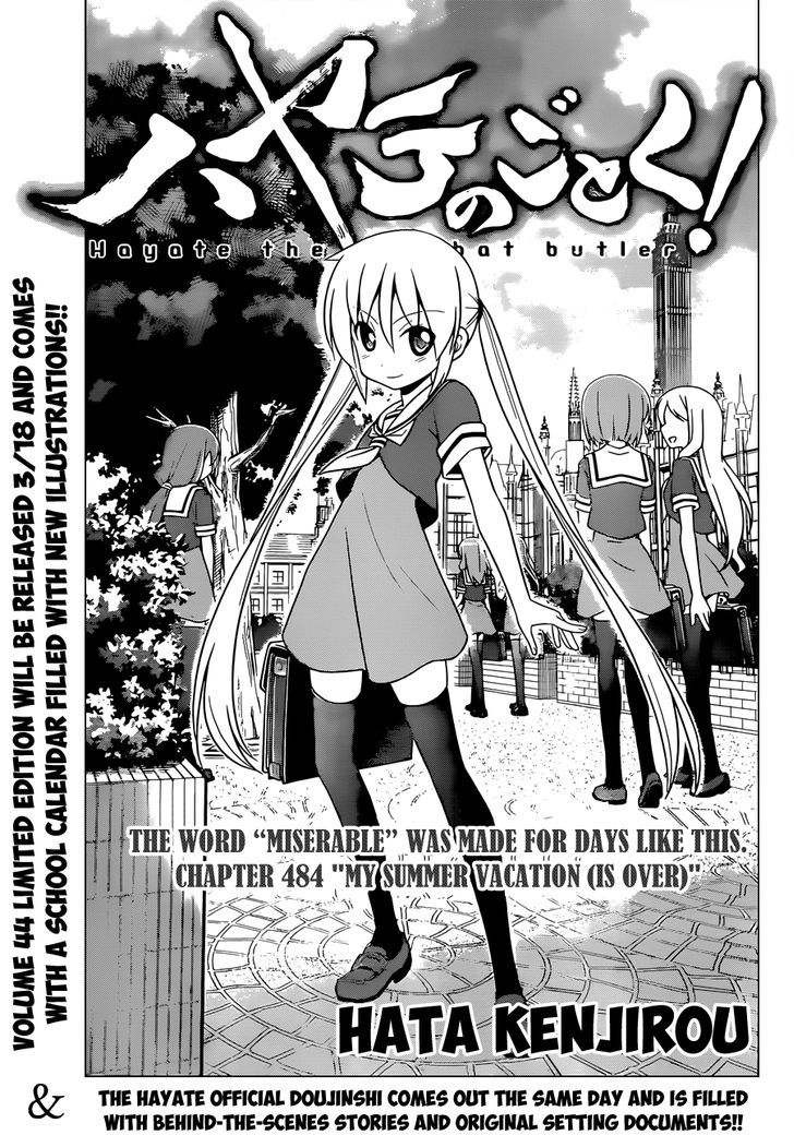 Hayate no Gotoku! Chapter 484 page 2 - Chapter 484 : My Summer Vacation (is Over)