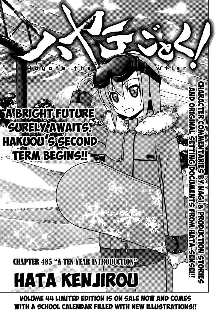 Hayate no Gotoku! Chapter 485 page 2 - Chapter 485 : A Ten Year Introduction