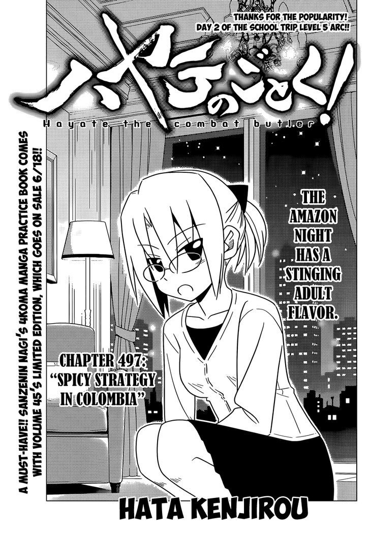 Hayate no Gotoku! Chapter 497 page 2 - Chapter 497 : Spicy Strategy in Colombia