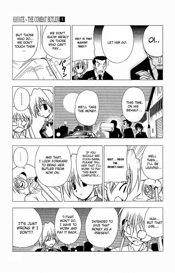 Hayate no Gotoku! Chapter 5 page 15 - Chapter 5 : Even Though You Will Be A New Type, The More You Open Your Mouth, The More Likely You Are To Put Your Foot In It