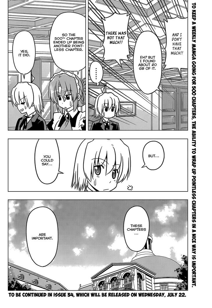 Hayate no Gotoku! Chapter 500 page 18 - Chapter 500 : You can make another anime if you want.