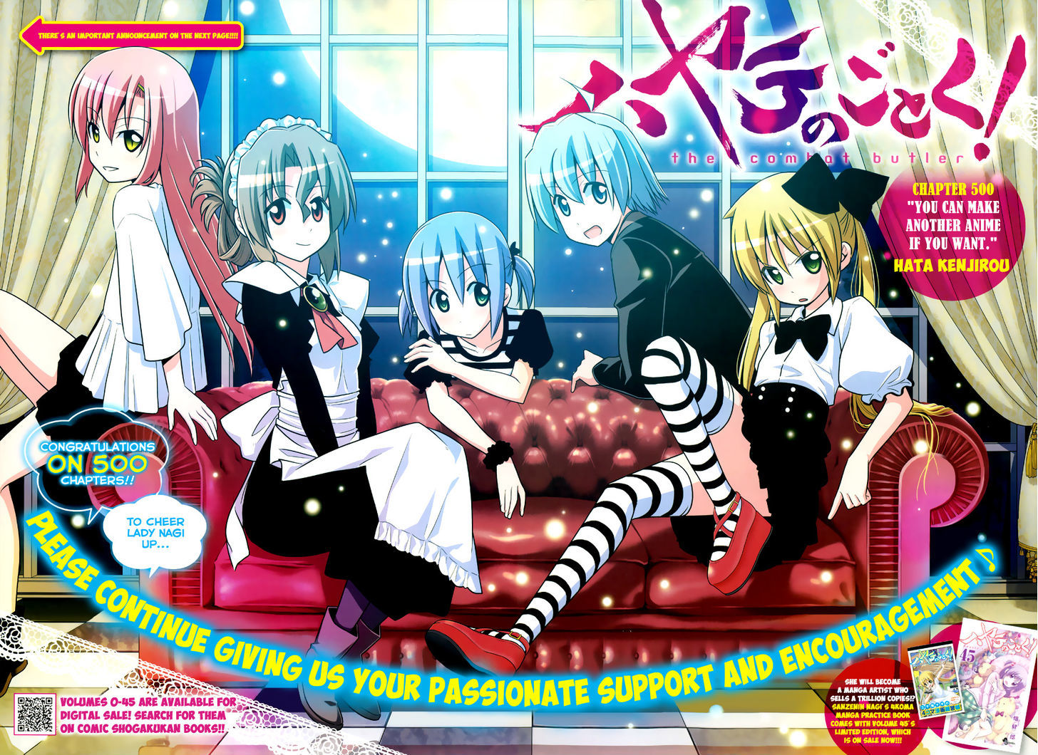 Hayate no Gotoku! Chapter 500 page 4 - Chapter 500 : You can make another anime if you want.