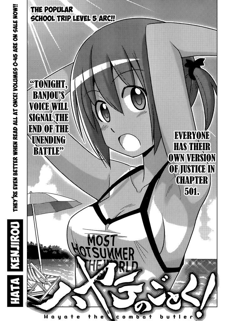 Hayate no Gotoku! Chapter 501 page 2 - Chapter 501 : Tonight, Banjou's voice will signal the end of the unending battl...
