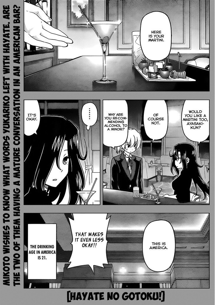 Hayate no Gotoku! Chapter 520 page 1 - Chapter 520 : In Life, You Sometimes Just Need a Drink