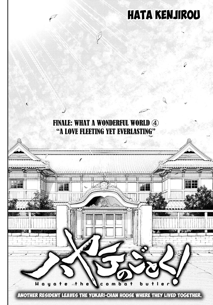 Hayate no Gotoku! Chapter 552 page 2 - Chapter 552 : What A Wonderful World â‘£ "A Love Fleeting Yet Everlasting"