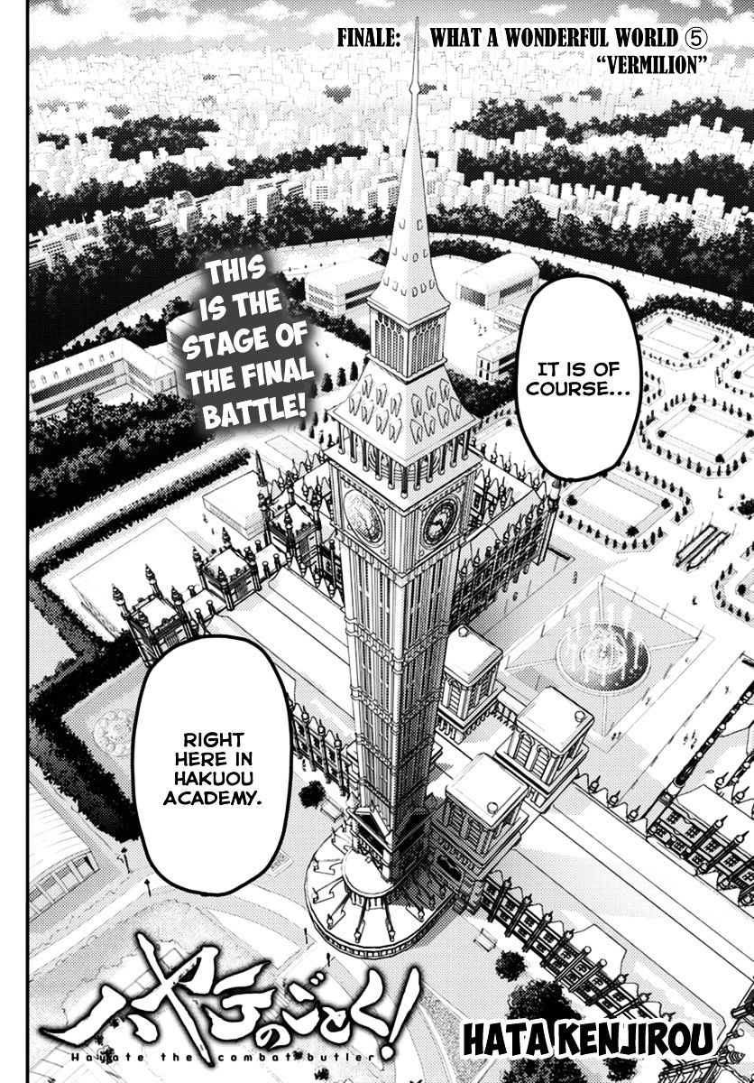 Hayate no Gotoku! Chapter 553 page 2 - Chapter 553 : What A Wonderful World â‘¤ "Vermilion"