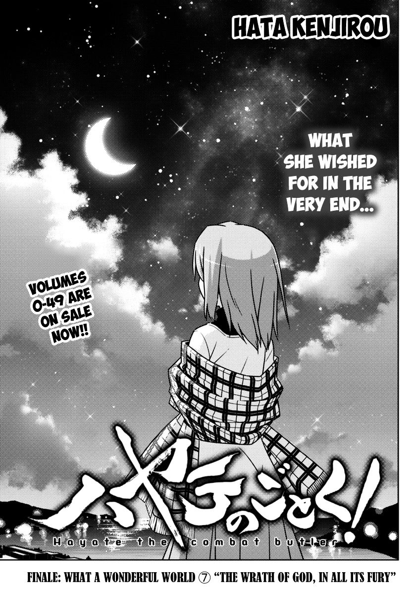 Hayate no Gotoku! Chapter 555 page 1 - Chapter 555 : What A Wonderful World â‘¦ "The Wrath of God, in All its Fury"...