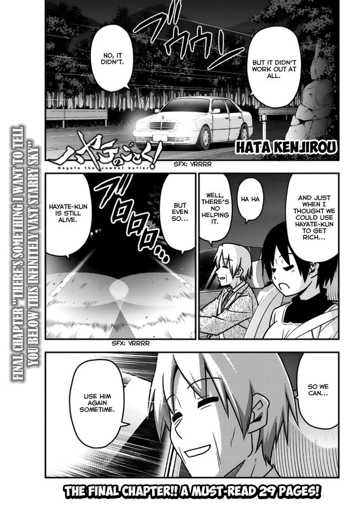 Hayate no Gotoku! Chapter 568 page 1 - Chapter 568 : Final Chapter "There's Something I Want To Tell You Below This ...