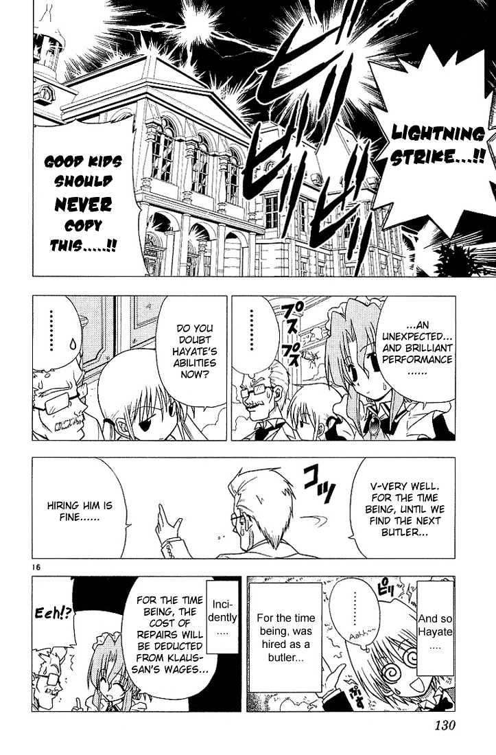 Hayate no Gotoku! Chapter 6 page 16 - Chapter 6 : Good kids shouldn't copy these!! No, bad kids and even adults should never copy either!!