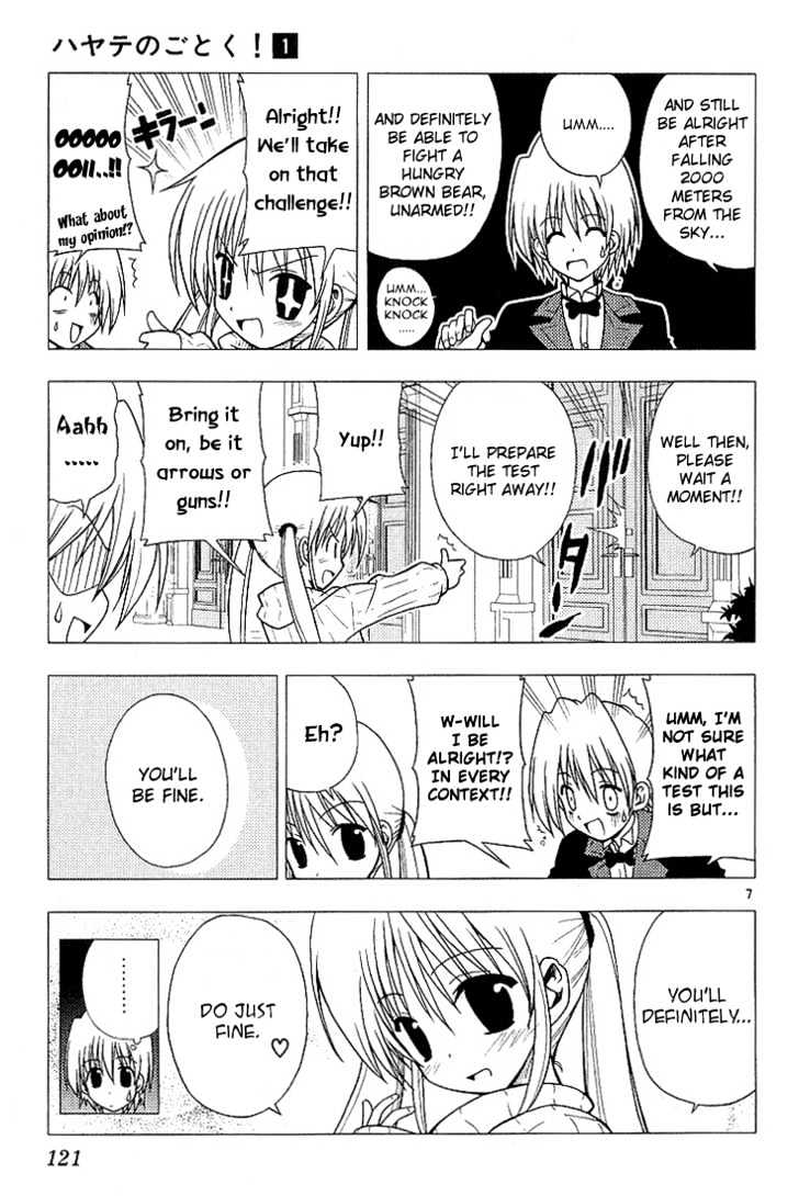 Hayate no Gotoku! Chapter 6 page 7 - Chapter 6 : Good kids shouldn't copy these!! No, bad kids and even adults should never copy either!!