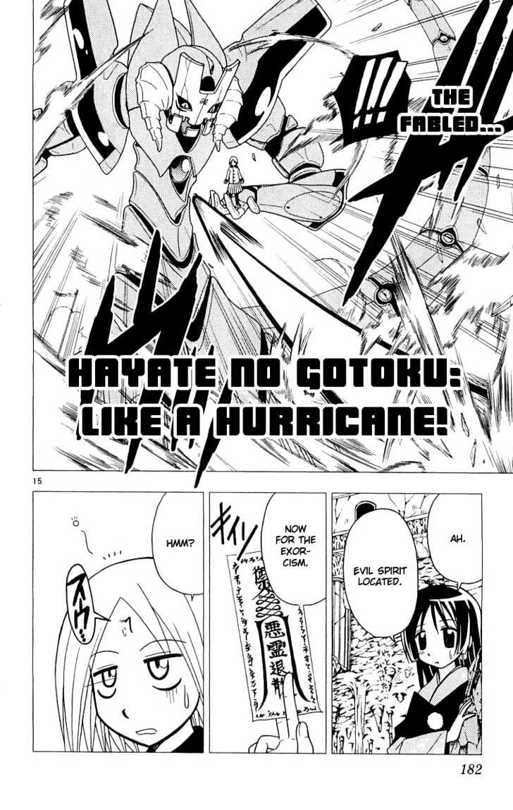 Hayate no Gotoku! Chapter 63 page 15 - Chapter 63 : Then, He Doesn't Become A Legend.
