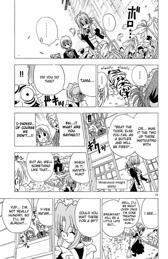 Hayate no Gotoku! Chapter 7 page 13 - Chapter 7 : It's not like I'd scream love from the centre of the Earth, but how should I say it, the beast dictating at the top of the hierarchy