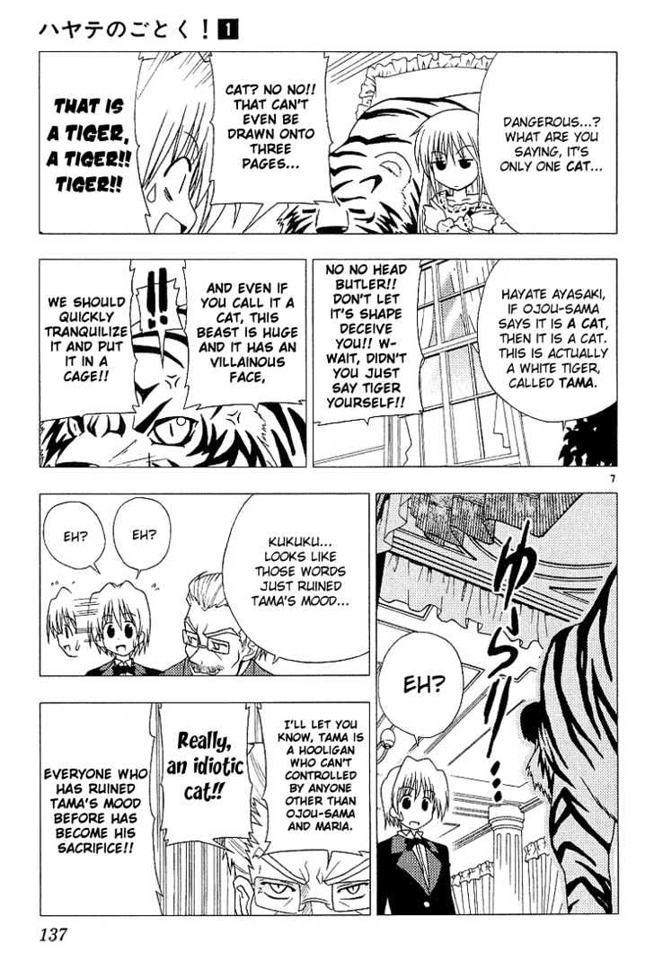 Hayate no Gotoku! Chapter 7 page 7 - Chapter 7 : It's not like I'd scream love from the centre of the Earth, but how should I say it, the beast dictating at the top of the hierarchy