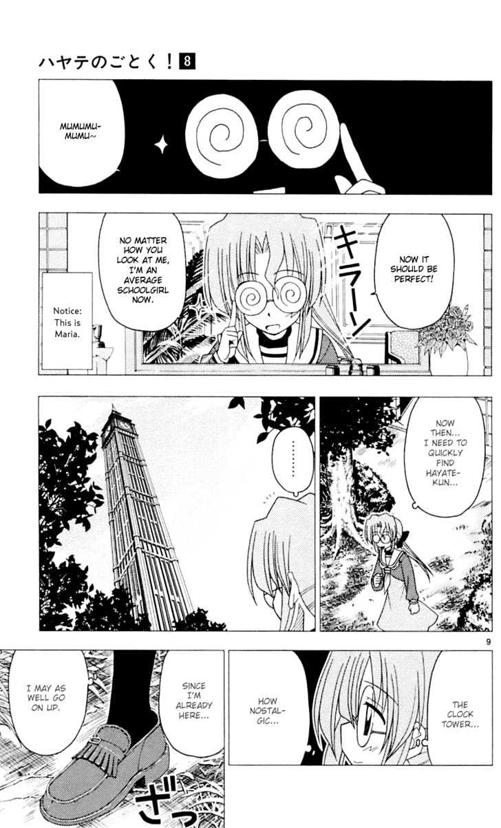 Hayate no Gotoku! Chapter 78 page 10 - Chapter 78 : Elevator Action Was Beyond the Comprehension of Those of Us That...