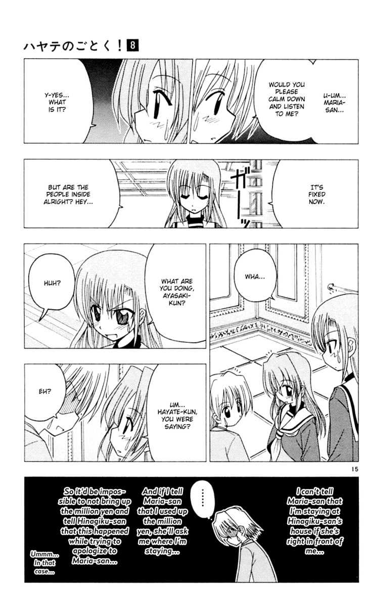 Hayate no Gotoku! Chapter 78 page 16 - Chapter 78 : Elevator Action Was Beyond the Comprehension of Those of Us That...