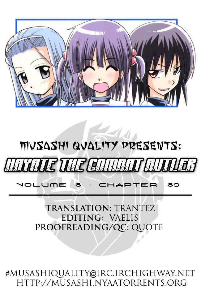 Hayate no Gotoku! Chapter 80 page 1 - Chapter 80 : Running to the Horizon