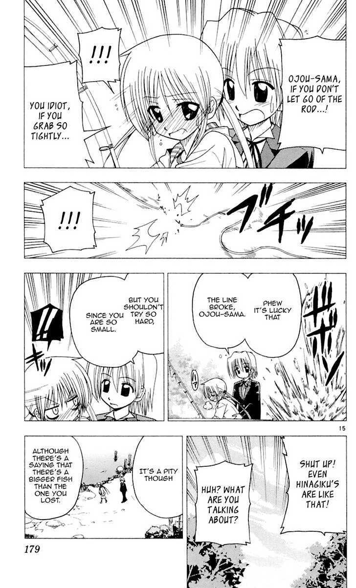 Hayate no Gotoku! Chapter 85 page 15 - Chapter 85 : When I was little, I thought fishing like "Idiotic Fishing die-show" was normal.