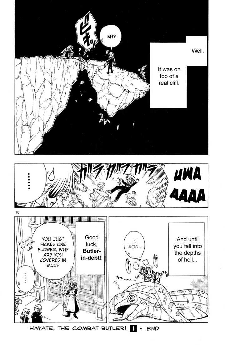 Hayate no Gotoku! Chapter 9 page 16 - Chapter 9 : In the language of flowers, the St. John's worts, in full bloom in the garden, mean revenge