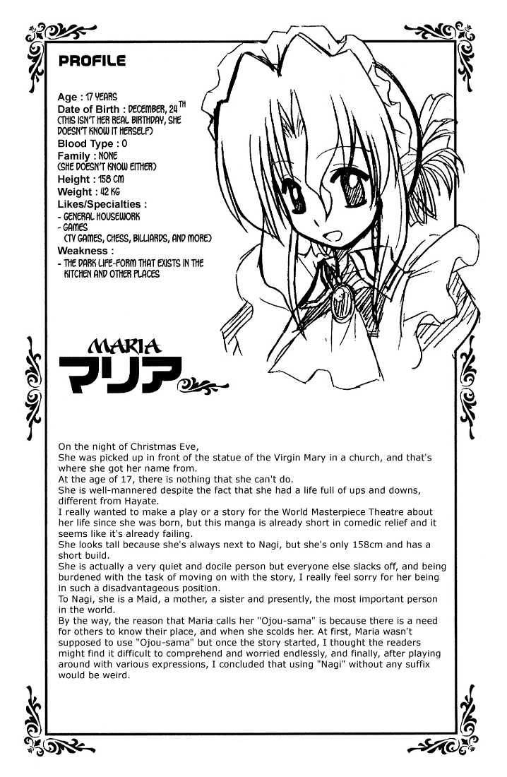 Hayate no Gotoku! Chapter 9 page 21 - Chapter 9 : In the language of flowers, the St. John's worts, in full bloom in the garden, mean revenge