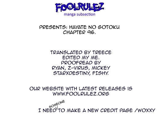 Hayate no Gotoku! Chapter 96 page 17 - Chapter 96 : I Alone Am Honored in Heaven and on Earth