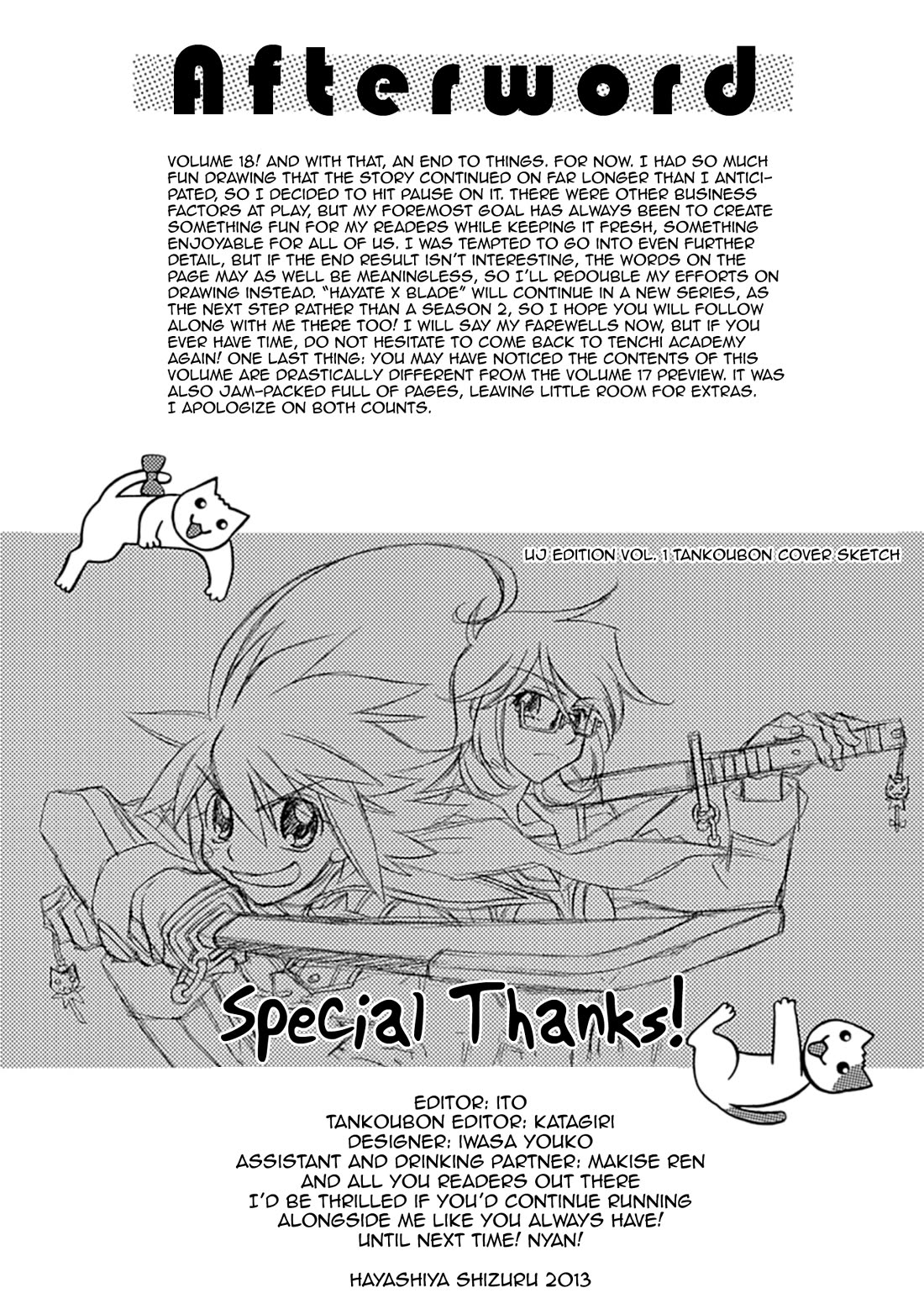 Hayate x Blade Chapter 109.5 page 22 - Chapter 109.5: Like Stupid, Like Dumb [END]