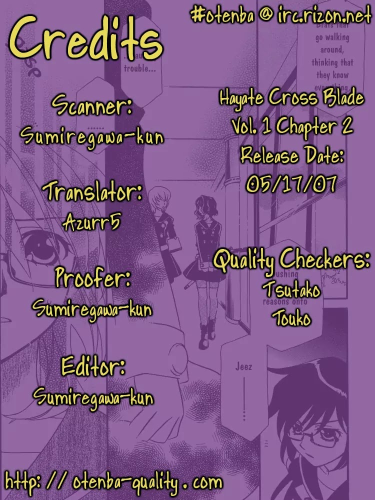 Hayate x Blade Chapter 2 page 2 - Chapter 2: The Lost Idiot