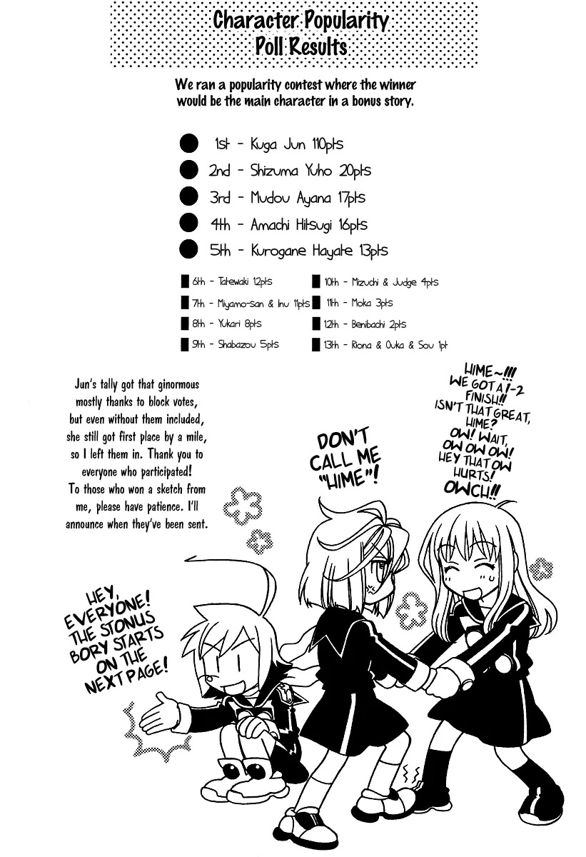 Hayate x Blade Chapter 25.5 page 1 - Chapter 25.5: Idiots in Order