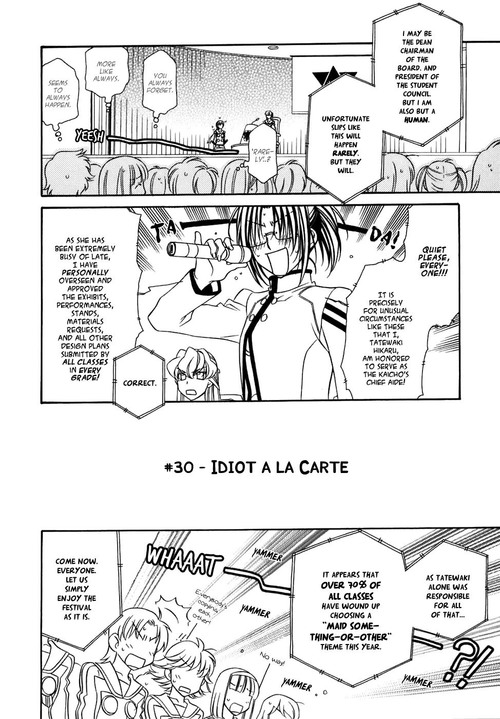 Hayate x Blade Chapter 30 page 3 - Chapter 30: Idiot a la Carte