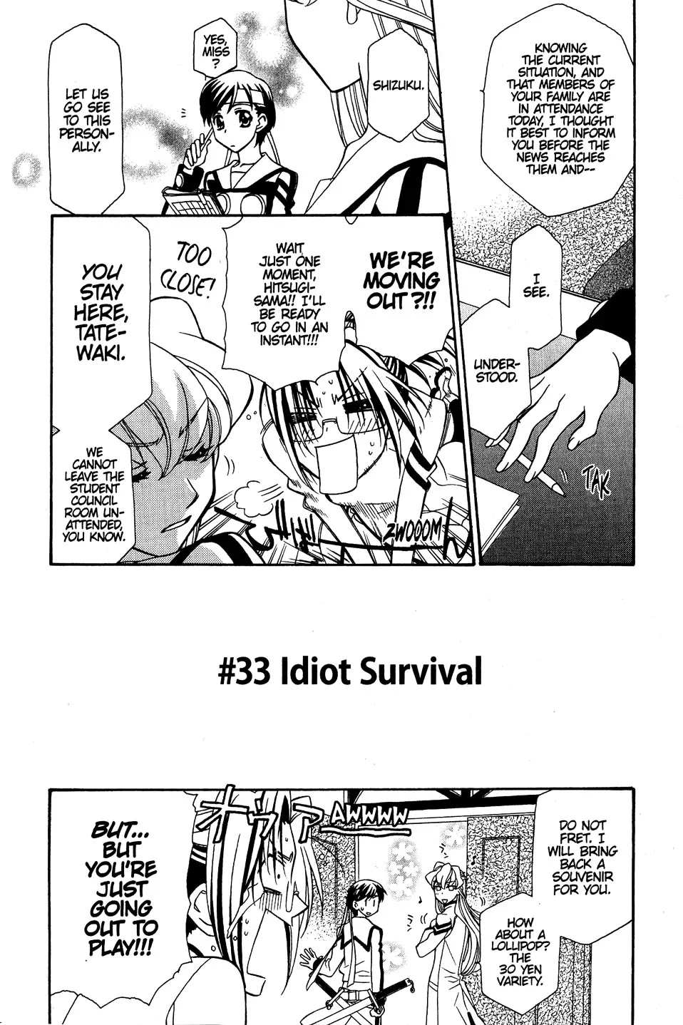 Hayate x Blade Chapter 33 page 3 - Chapter 33: Idiot Survival