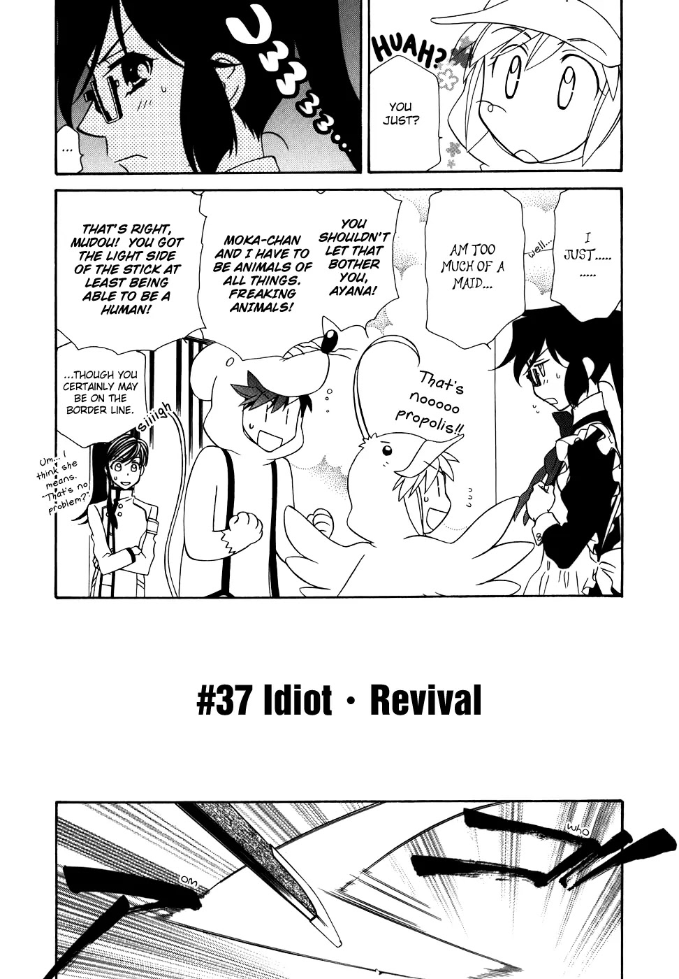 Hayate x Blade Chapter 37 page 19 - Chapter 37: The Idiot Revival
