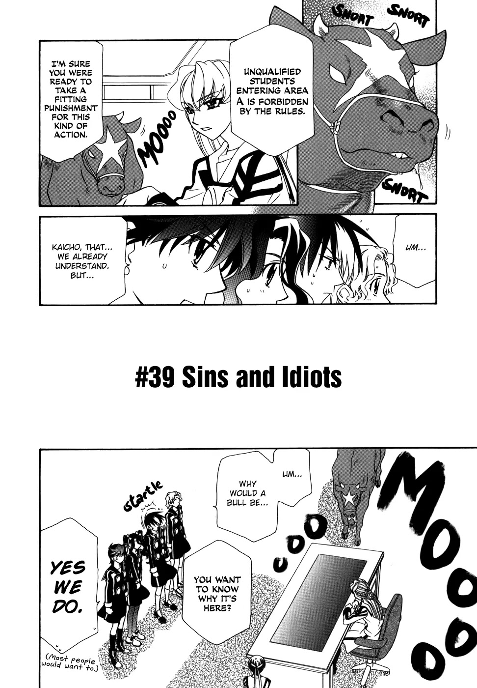 Hayate x Blade Chapter 39 page 3 - Chapter 39: Sins and Idiots