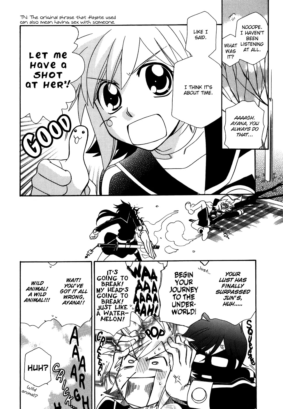Hayate x Blade Chapter 40 page 11 - Chapter 40: One-shot Idiots
