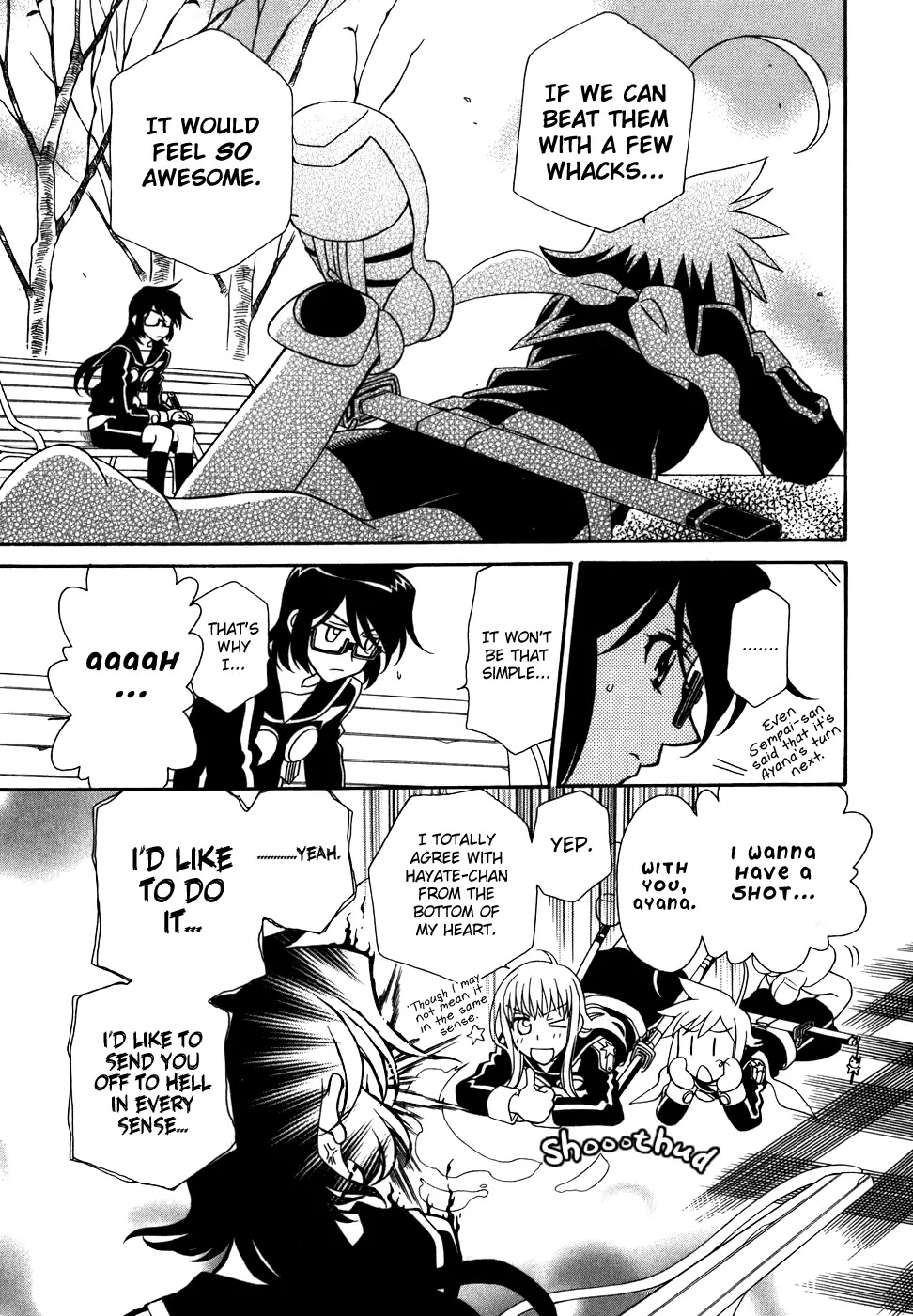 Hayate x Blade Chapter 40 page 14 - Chapter 40: One-shot Idiots