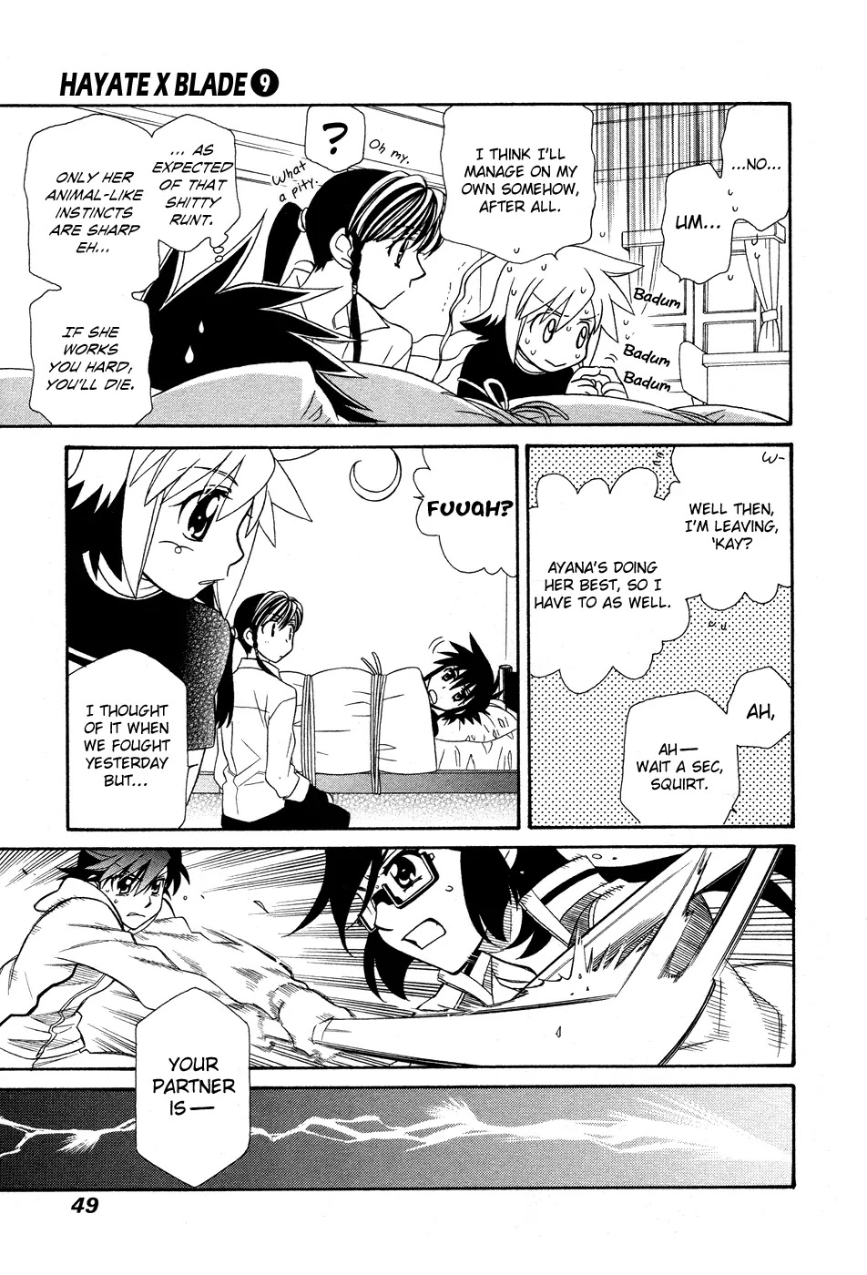 Hayate x Blade Chapter 49 page 12 - Chapter 49: Written as Serious, Read as Idiot